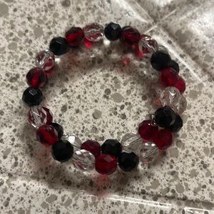 Glass wrist wrap bracelet